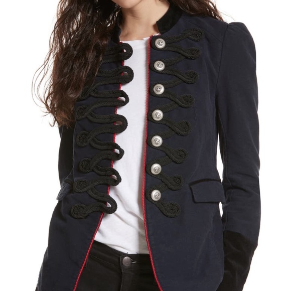 Free People Seamed & Structured Military Jacket - Picture 1 of 15